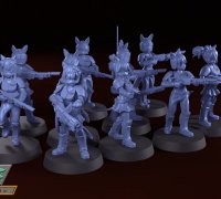 Neko Guard - Holiday Trooper Upgrade Set | 3D Print Model