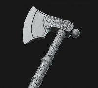 STL file Assassin's Creed: Valhalla - Eivor's axe 3D model 🪓・3D