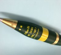 3D Printed 105mm M314, M314A2E1 Artillery Shell Replica - Prop
