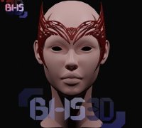 Scarlet Witch Headpiece - 3D Model by gsommer