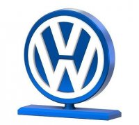 volkswagen logo by Markoslav, Download free STL model