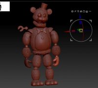 STL file Nightmare Freddy Fazbear ( Five Nights At Freddy / FNAF ) 🎮・3D  printable model to download・Cults