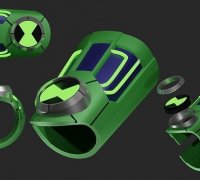 3D file Ben 10 Omnitrix (Slim Variant) - Watch with Flexi Strap ⌚・Design to  download and 3D print・Cults