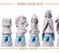 medieval chess set 3D Models to Print - yeggi
