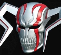 Cosplay STL Files Ichigo Vasto Lorde Mask 3D Print Wearable