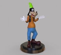 Disney mickey in dingo goofy feve metal dore 3d 