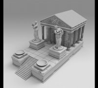 3D file Tissue box Greek temple- boîte mouchoir grecque 📦・3D