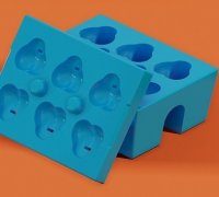 Anal plug straw topper penis straws mold 3D model 3D printable