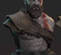 Kratos God of War Statue - STL File 3D Print