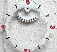 STL file Gear Clock ⚙️・3D print object to download・Cults