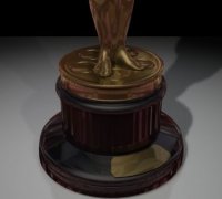oscar academy award statuette Modello 3D in Mix 3DExport