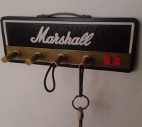 Fichier STL Porte-clés style amplificateur Marshall 🗝️・Modèle à  télécharger et à imprimer en 3D・Cults