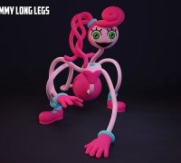 OBJ file Mommy long legs Poppy Playtime 2 toy 3d model 🦸・3D