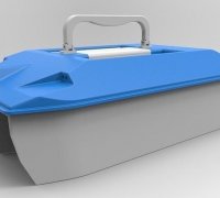 STL file Carp Fishing Bait Boat l470xL320xh195mm 🎏・3D printing