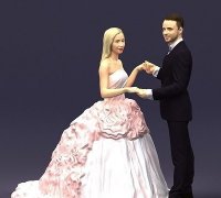 STL-Datei Just Married Hochzeit Auto Ausstechform 🍪・3D-druckbare Vorlage  zum herunterladen・Cults