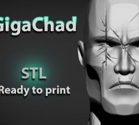 Free 3D file Gigachad 👽・3D print design to download・Cults