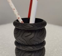 tire stack penholder 3D Models to Print - yeggi
