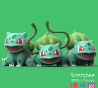 STL file POKEMON BULBASAUR KEYCAP・3D printable design to download・Cults