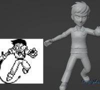 Eevee Trainer - Pokemon 3D Print Model by deathscythe124