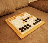 traditional shogi board Low-poly 3D Model