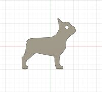 STL file french bulldog keychain・3D printer model to download・Cults