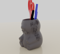 animal pencil holder 3D Models to Print - yeggi