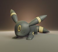 STL file Umbreon - Eevee evolution-POKÉMON FIGURINE - 3D PRINT MODEL  👶・Model to download and 3D print・Cults