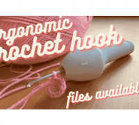 STL file Ergonomic crochet handle 📱・3D printable design to download・Cults