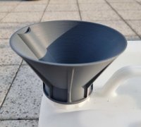 oil liquid fluid funnel with screw (thread) for cans - Trichter mit  Verschraubung für Flaschen, Kanister Öl Flüssigkeiten by DJ, Download free  STL model