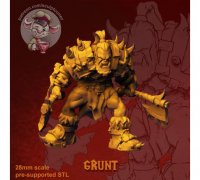 Free STL file GRUNT MADNESS COMBAT 🎲・3D printable model to