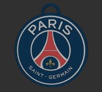 STL file psg soccer key ring ⚽・Template to download and 3D print・Cults