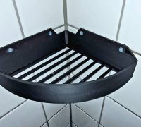 Bathroom/shower shelves - command strip mounted - 3D model by Zs
