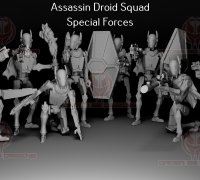 Minifig: Space Wars Dark vs. Light Assassin Droid – Saber