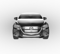 STL-Datei Mazda 2 Demio 2010-2014 Silhouette Schlüssel・3D-druckbares Modell  zum herunterladen・Cults
