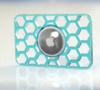 AirTag Wallet Card (Pattern created with Infill) by 3DPrintNovesia
