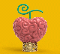 STL file UO UO FRUIT/One piece/mythical zoan 👽・3D printer model