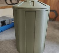 STL file Trash can with swing lid 🗑️・3D printer design to download・Cults