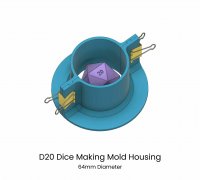 Free STL file D20 Dice Mold Set Ice Cube, Resin, Silicone 🎲・3D