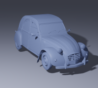 3D printed Custom 3D Printed Keychain - Citroën 2CV - creative