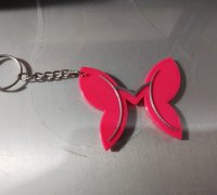 STL file Keychain Spinner Butterfly 🗝️・Model to download and 3D print・Cults