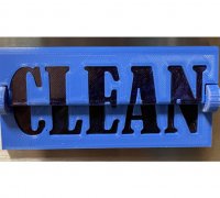 clean dirty dishwasher sign 3D Models to Print - yeggi