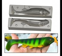 Facikono Lures for Bass Jig Head Soft Swimbait - 3D Model by frezzy