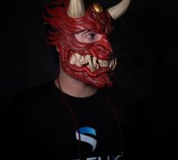 3D Printable Kitsune Mask by Stlflix