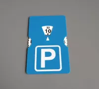 Halter elektronische Parkscheibe - Parking disk - Park Lite par Riedie, Téléchargez gratuitement un modèle STL