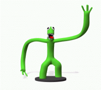 GREEN FROM RAINBOW FRIENDS - ROBLOX. ARTICULATED MONSTER. STL MODEL.