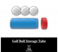 STL file 3 Golf Ball Holder - Hang Anywhere for Easy Access