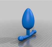 Anal plug straw topper penis straws mold 3D model 3D printable
