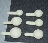 1/2 Teaspoon Plastic Measuring Spoon 3D, Incl. teaspoon