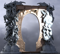 OBJ file Dante's Inferno Maze structures 6・3D printable model to  download・Cults