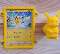 Pokeball Pikachu + stand 3d Printed